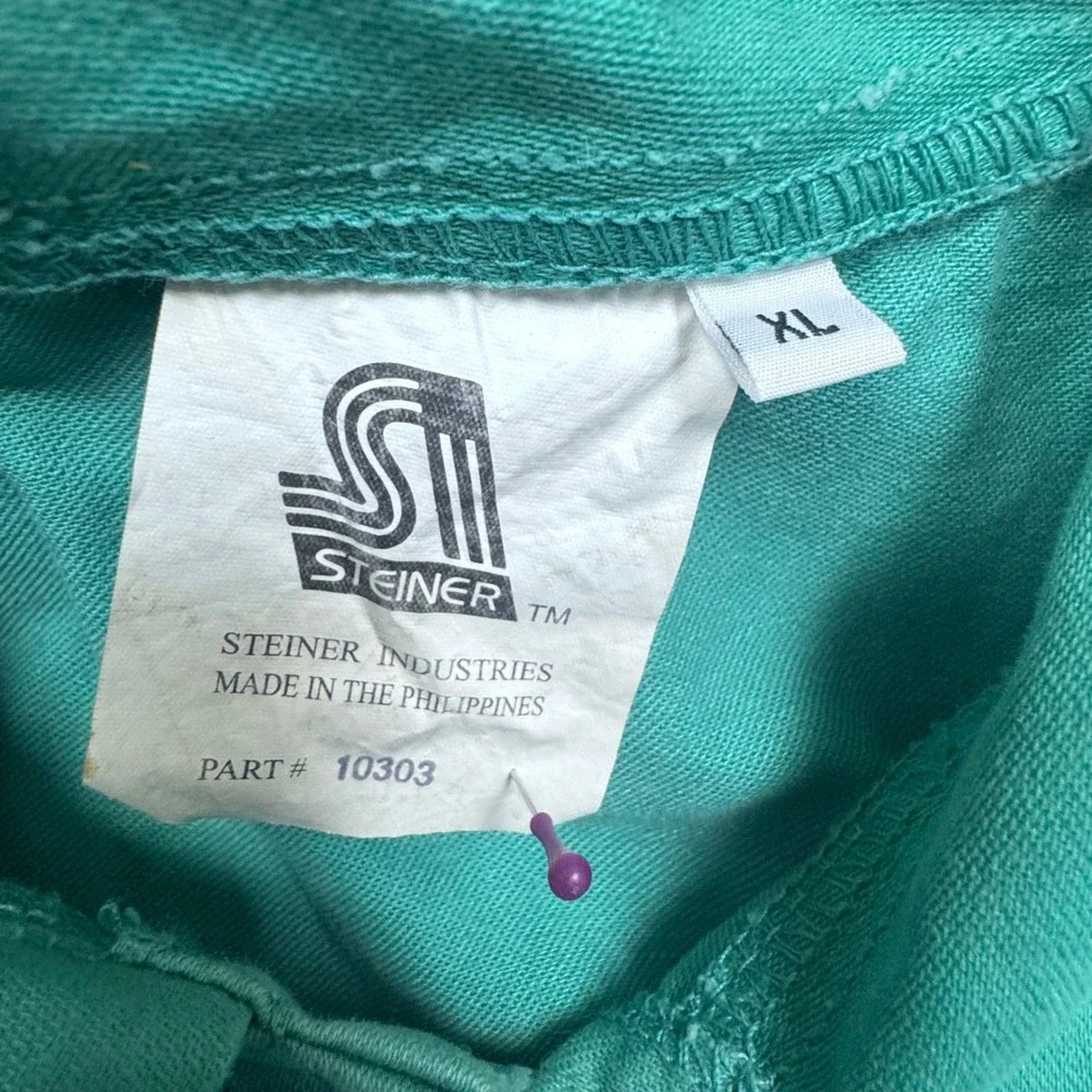 Steiner Industries Teal Work Chore‎ Jacket Snap Front Long Sleeve Size XL